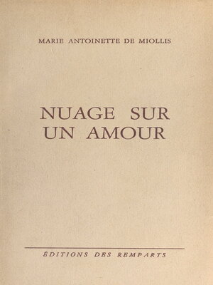 cover image of Nuage sur un amour